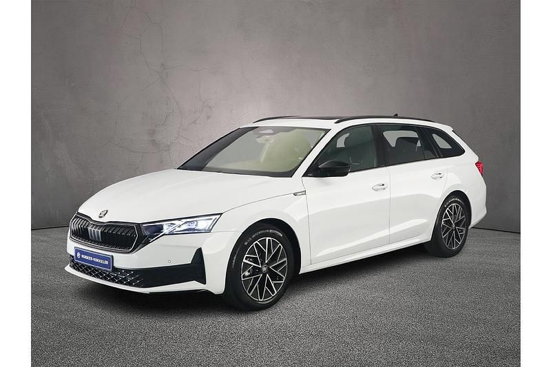 Moonwhite metallic Nieuw 2025 Skoda Octavia Business Line Stationwagen | € 51.179 - Afbeelding 1/4