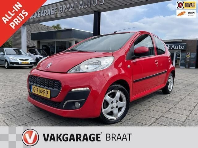 Rood Gebruikt 2013 Peugeot 107 Hatchback | € 4.750 (Eerlijke prijs) - Afbeelding 1/4