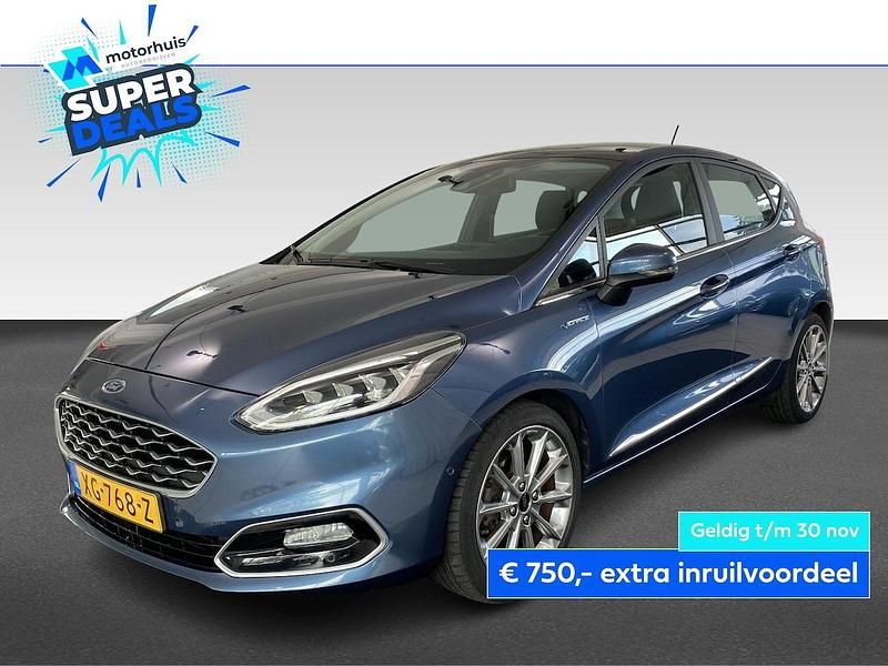 Blauw Gebruikt 2019 Ford Fiesta Vignale Hatchback | € 16.945 (Eerlijke prijs) - Afbeelding 1/4
