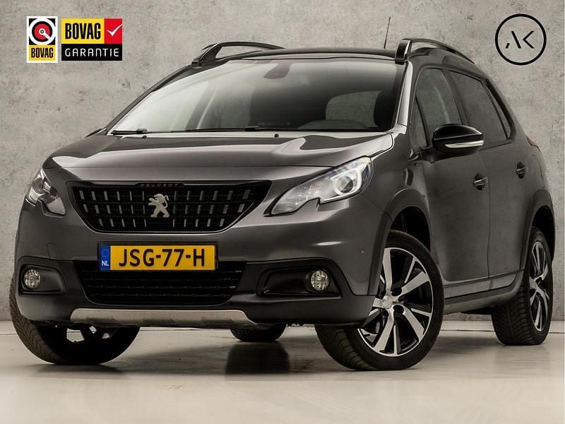 Grijs Gebruikt 2019 Peugeot 2008 GT-line SUV | € 10.445 (Super prijs) - Afbeelding 1/4