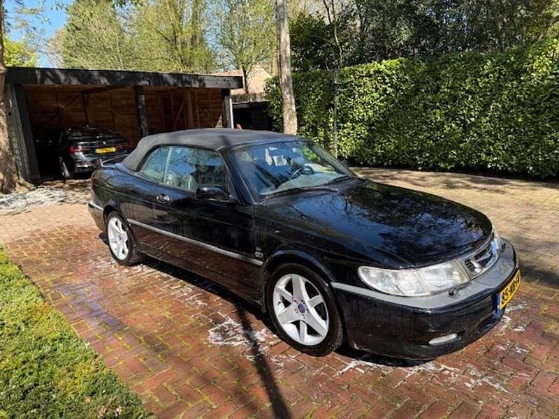 Zwart Gebruikt 2003 Saab 9-3 Cabriolet Cabriolet | € 11.950 (Eerlijke prijs) - Afbeelding 1/4