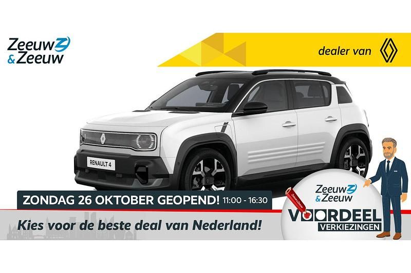 Wit Nieuw 2025 Renault R4 Komfort SUV | € 36.390 - Afbeelding 1/4