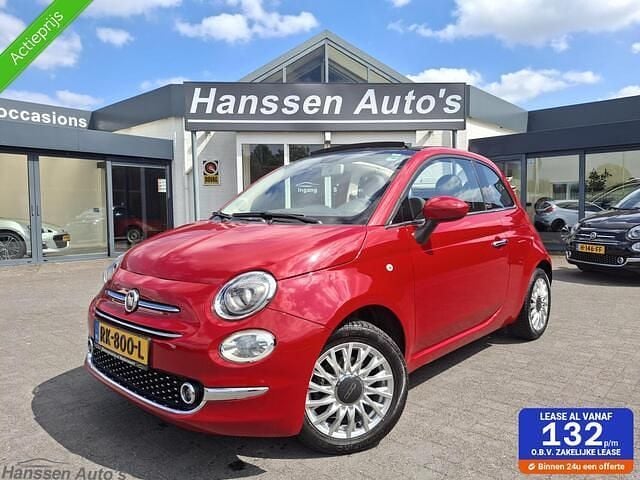 Rood Gebruikt 2016 Fiat 500 Lounge Cabriolet | € 7.995 (Super prijs) - Afbeelding 1/4