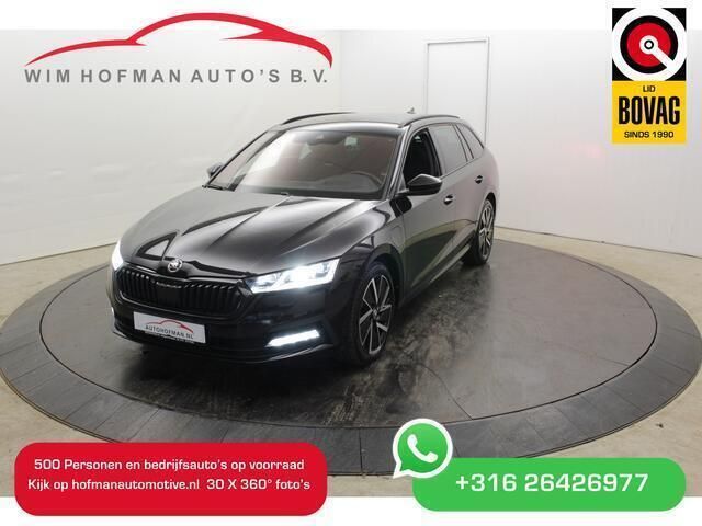 Zwart Gebruikt 2021 Skoda Octavia SportLine Stationwagen | € 25.740 (Eerlijke prijs) - Afbeelding 1/4