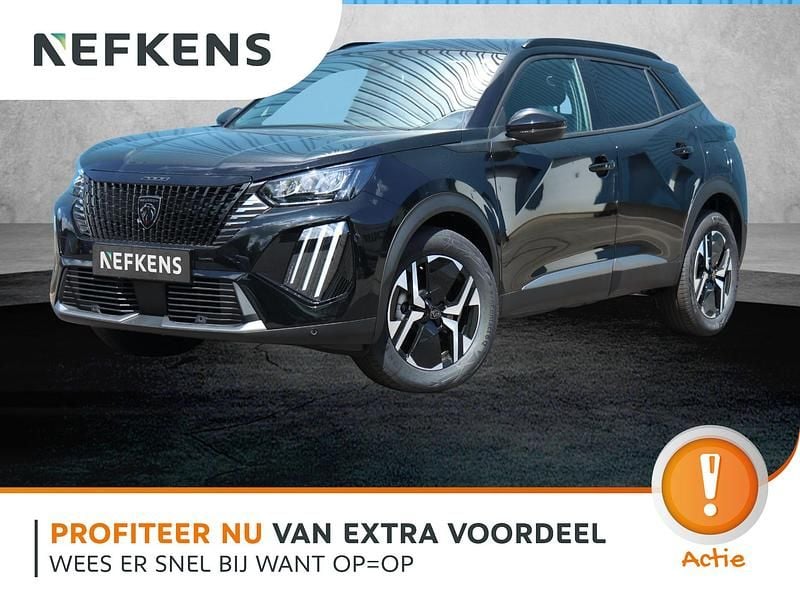 Zwart Nieuw 2025 Peugeot 2008 Allure SUV | € 33.695 (Super prijs) - Afbeelding 1/4