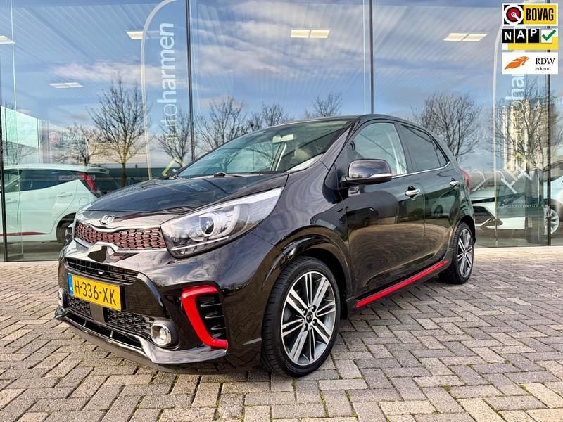 Zwart Occasion 2020 Kia Picanto GT-Line Hatchback | € 12.940 (Eerlijke prijs) - Afbeelding 1/4