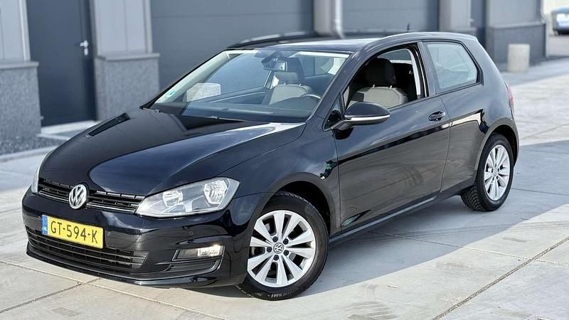 Zwart Gebruikt 2015 VW Golf VII Comfortline Stationwagen | € 8.999 (Super prijs) - Afbeelding 1/4