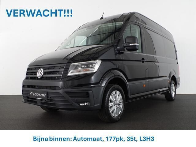 Zwart Nieuw 2024 VW Crafter Exclusive Van | € 49.500 (Eerlijke prijs) - Afbeelding 1/4