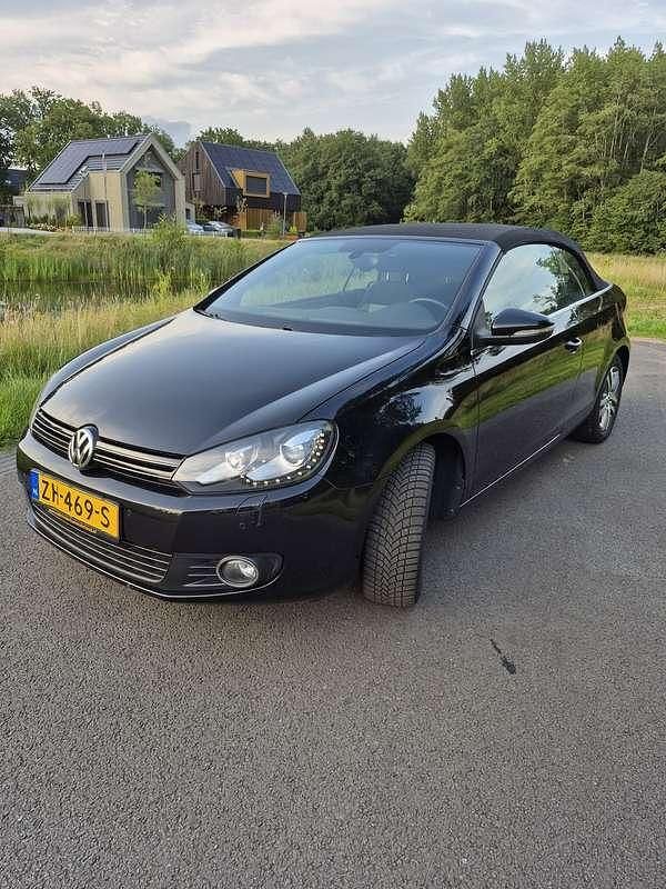 Zwart Gebruikt 2012 VW Golf Cabriolet Cabriolet | € 9.950 (Goede deal) - Afbeelding 1/4