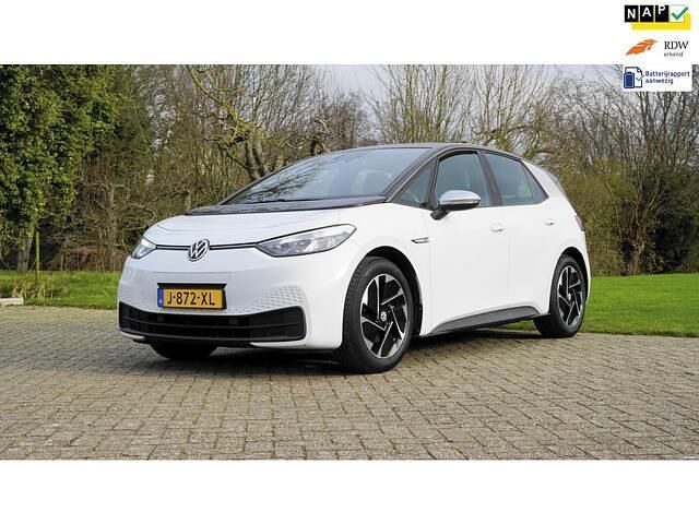 Wit (metallic) Occasion 2020 VW ID.3 Hatchback | € 12.950 (Goede deal) - Afbeelding 1/4