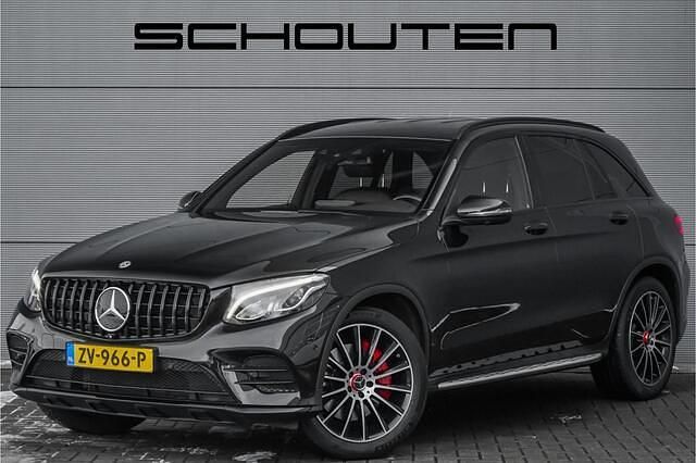 Zwart (metallic) Occasion 2018 Mercedes GLC250 AMG line SUV | € 31.900 (Super prijs) - Afbeelding 1/3