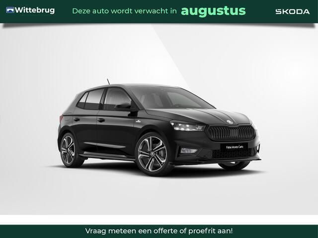 Zwart, metallic lak Nieuw 2025 Skoda Fabia Monte Carlo Hatchback | € 33.950 (Iets duurder) - Afbeelding 1/4