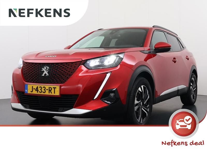 Rood Gebruikt 2020 Peugeot e-2008 Allure SUV | € 15.425 (Goede deal) - Afbeelding 1/4