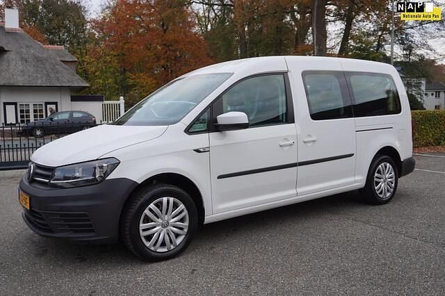 Wit Gebruikt 2021 VW Caddy Maxi Trendline MPV | € 18.900 - Afbeelding 1/4