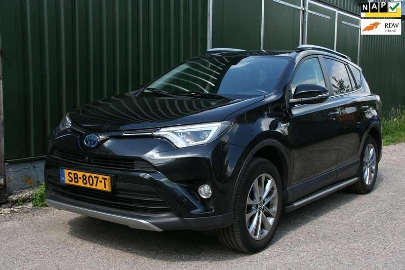 Zwart Gebruikt 2018 Toyota RAV4 Hybrid Executive SUV | € 23.950 (Super prijs) - Afbeelding 1/4