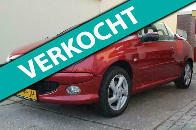 Rood Gebruikt 2004 Peugeot 206 CC Cabriolet | € 2.750 (Iets duurder) - Afbeelding 1/4