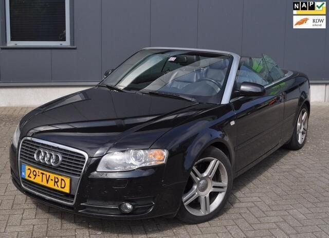 Zwart Gebruikt 2007 Audi A4 Cabriolet Proline Cabriolet | € 6.050 (Super prijs) - Afbeelding 1/4
