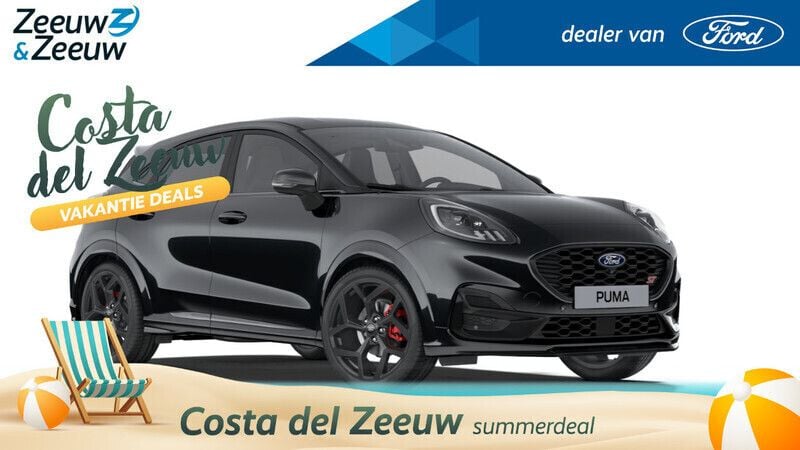 Zwart Nieuw 2024 Ford Puma ST SUV | € 43.695 - Afbeelding 1/3