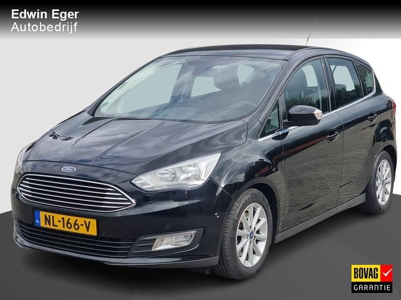 Zwart Gebruikt 2016 Ford C-MAX Titanium MPV | € 12.945 (Eerlijke prijs) - Afbeelding 1/4