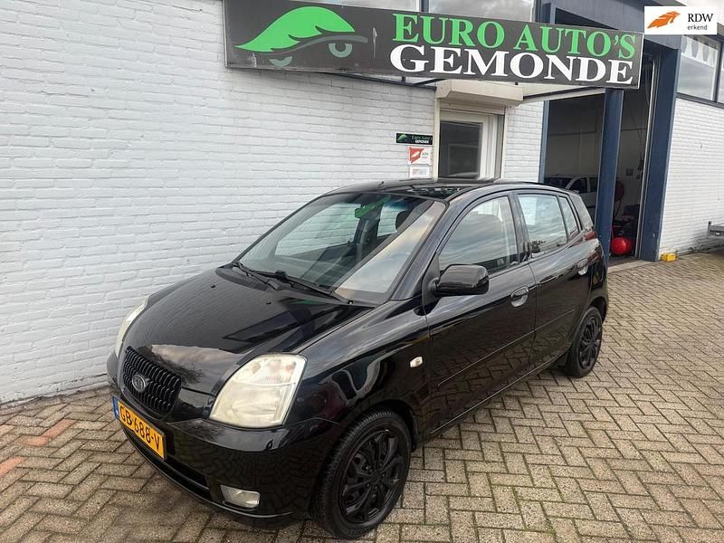 Zwart (metallic) Gebruikt 2007 Kia Picanto Hatchback | € 2.799 (Eerlijke prijs) - Afbeelding 1/4