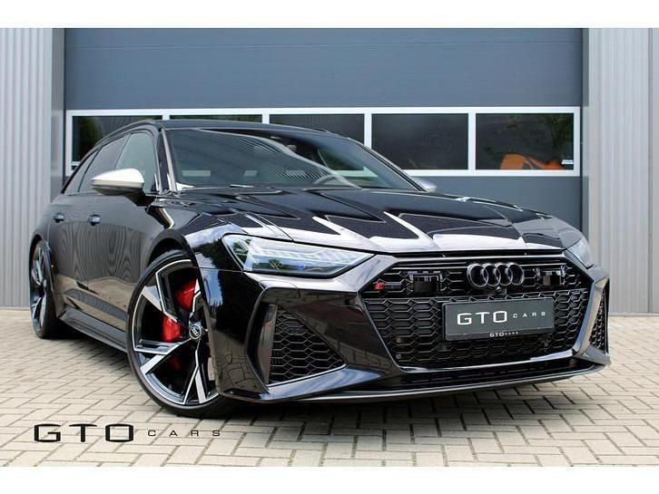 Zwart (metallic) Gebruikt 2022 Audi RS6 Exclusive Stationwagen | € 134.500 (Eerlijke prijs) - Afbeelding 1/4