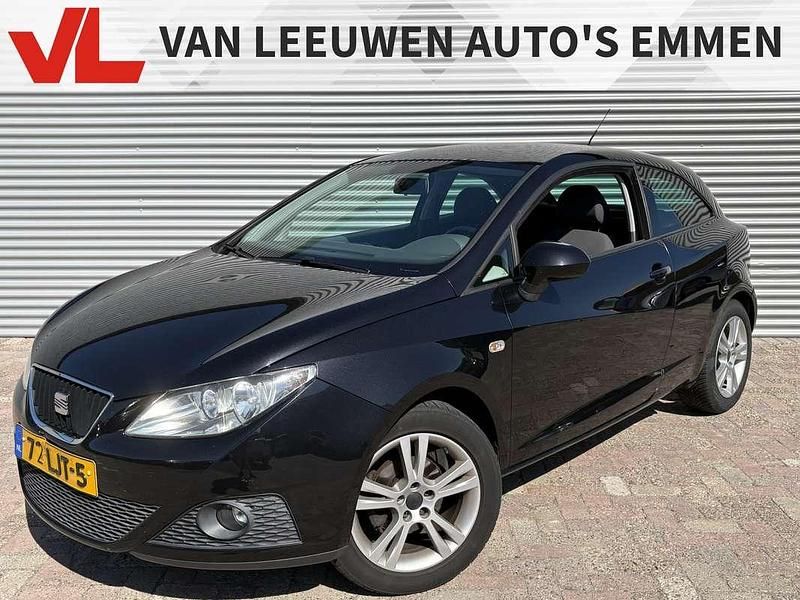 Zwart Gebruikt 2010 Seat Ibiza SC Style Hatchback | € 3.748 (Eerlijke prijs) - Afbeelding 1/4