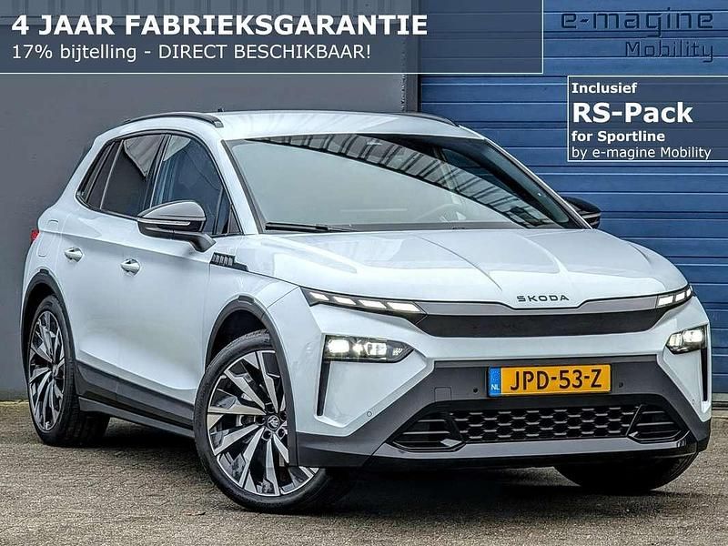 Wit (metallic) Occasion 2025 Skoda Elroq SportLine SUV | € 44.800 (Goede deal) - Afbeelding 1/4