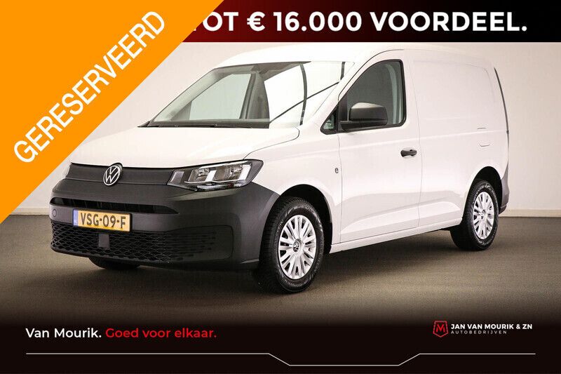 Wit Gebruikt 2022 VW Caddy Comfortline MPV | € 15.300 (Super prijs) - Afbeelding 1/4