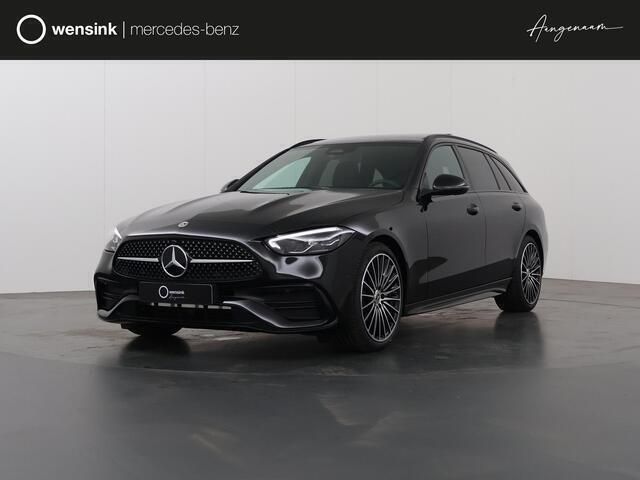 Zwart Nieuw 2025 Mercedes C180 AMG line Sedan | € 67.347 (Eerlijke prijs) - Afbeelding 1/4