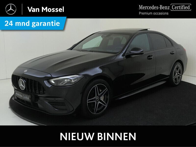 Zwart Gebruikt 2022 Mercedes C300e AMG line Sedan | € 45.945 (Eerlijke prijs) - Afbeelding 1/4