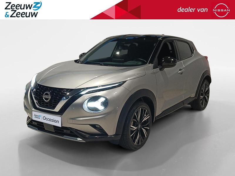 Twotone( platinum silver & black) (licht grijs) Occasion 2024 Nissan Juke SUV | € 24.795 (Iets duurder) - Afbeelding 1/4
