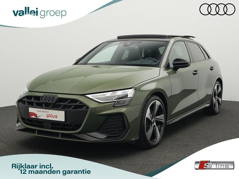 Groen Gebruikt 2024 Audi A3 Sportback S-Line Hatchback | € 46.900 - Afbeelding 1/4