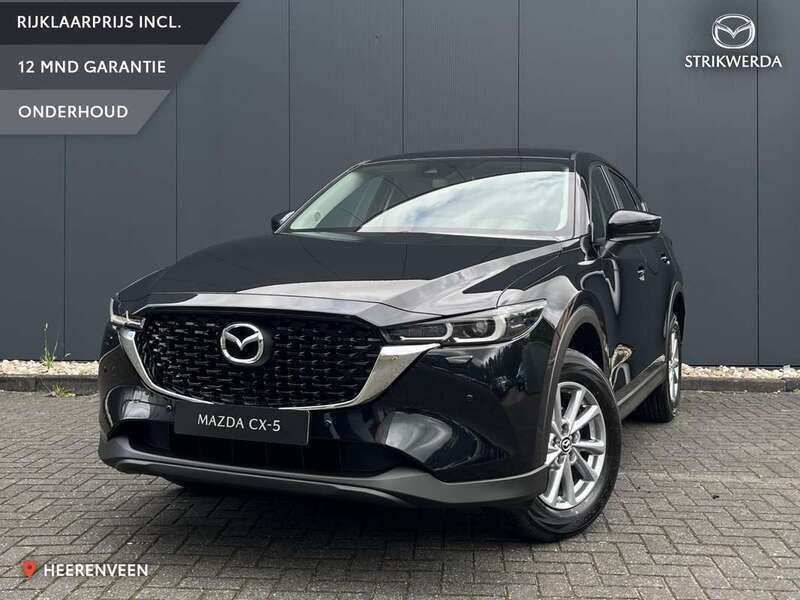 Zwart Nieuw 2025 Mazda CX-5 Center-Line SUV | € 41.995 (Super prijs) - Afbeelding 1/4