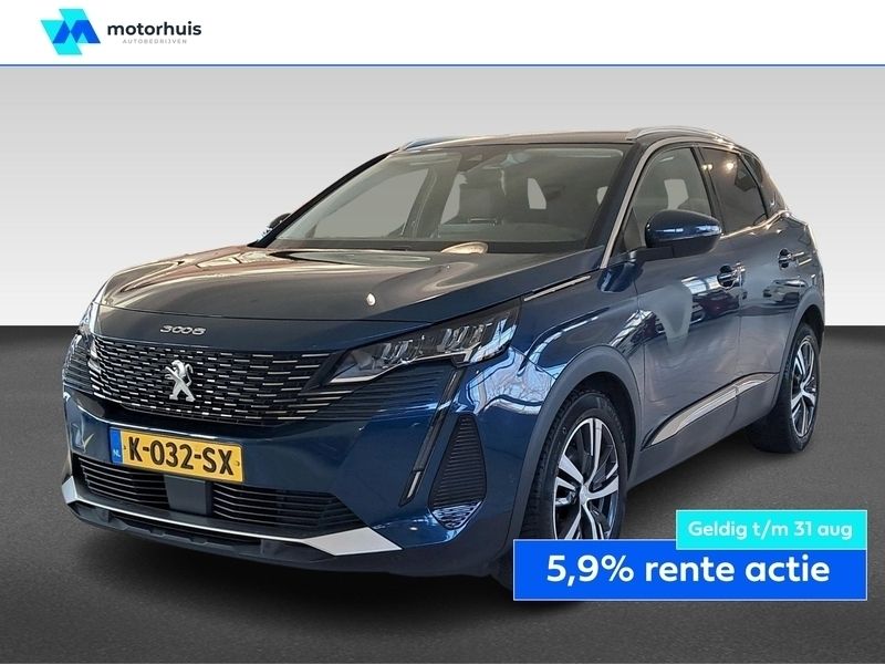 Blauw Gebruikt 2021 Peugeot 3008 Allure SUV | € 17.875 (Eerlijke prijs) - Afbeelding 1/4