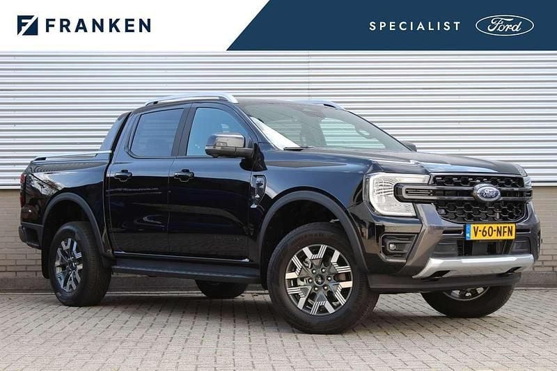 Zwart Nieuw 2025 Ford Ranger Wildtrack Pickup | € 50.491 (Super prijs) - Afbeelding 1/4