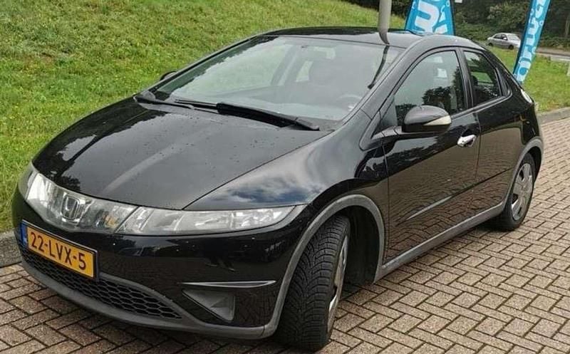 Zwart Gebruikt 2008 Honda Civic Comfort Hatchback | € 4.500 (Eerlijke prijs) - Afbeelding 1/4