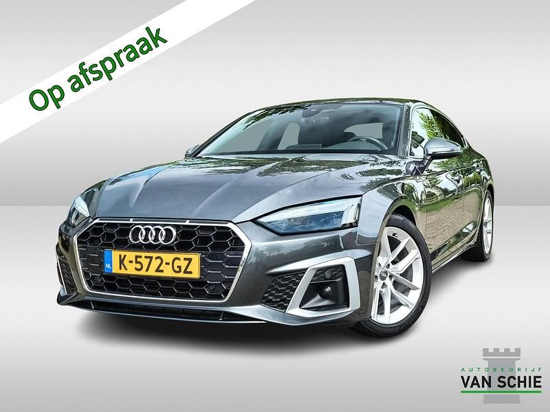 Grijs Gebruikt 2021 Audi A5 Sportback S-Line Hatchback | € 28.900 (Super prijs) - Afbeelding 1/4