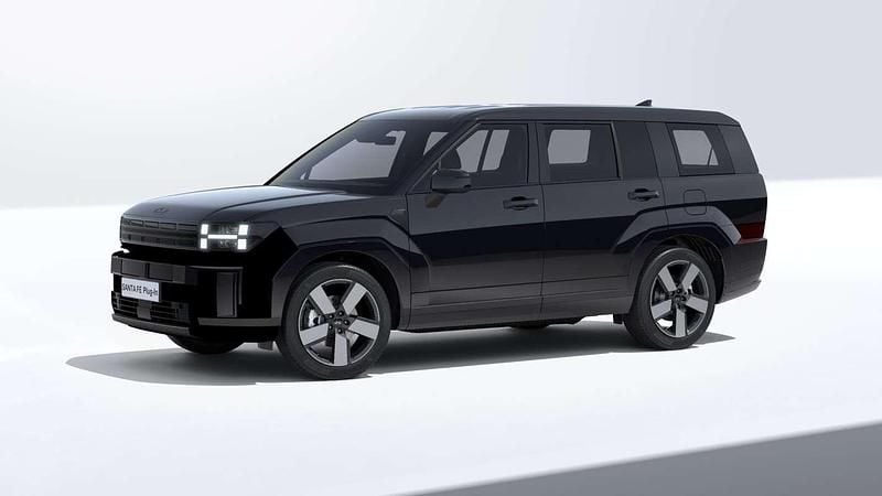Zwart Nieuw 2025 Hyundai Santa Fe Blackline SUV | € 66.465 (Eerlijke prijs) - Afbeelding 1/4
