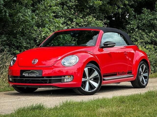 Rood Gebruikt 2014 VW Beetle Sportline Cabriolet | € 17.899 (Eerlijke prijs) - Afbeelding 1/4