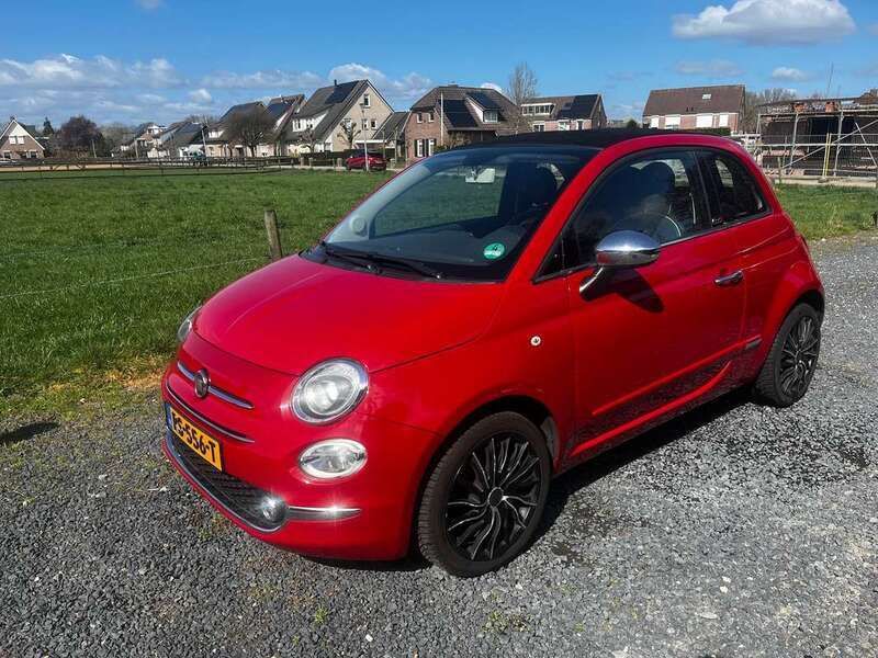 Rood Gebruikt 2017 Fiat 500 Cabriolet | € 9.500 (Eerlijke prijs) - Afbeelding 1/4