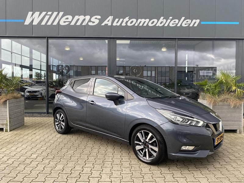 Occasion Nissan Micra N-Connecta 90 PK (66 kW) 2018 Grijs, metallic lak Hatchback