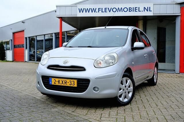 Grijs Gebruikt 2013 Nissan Micra S Hatchback | € 6.450 (Eerlijke prijs) - Afbeelding 1/4