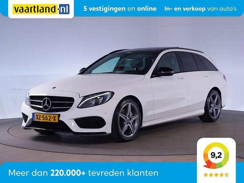 Wit Gebruikt 2018 Mercedes C180 AMG Stationwagen | € 19.945 (Eerlijke prijs) - Afbeelding 1/3