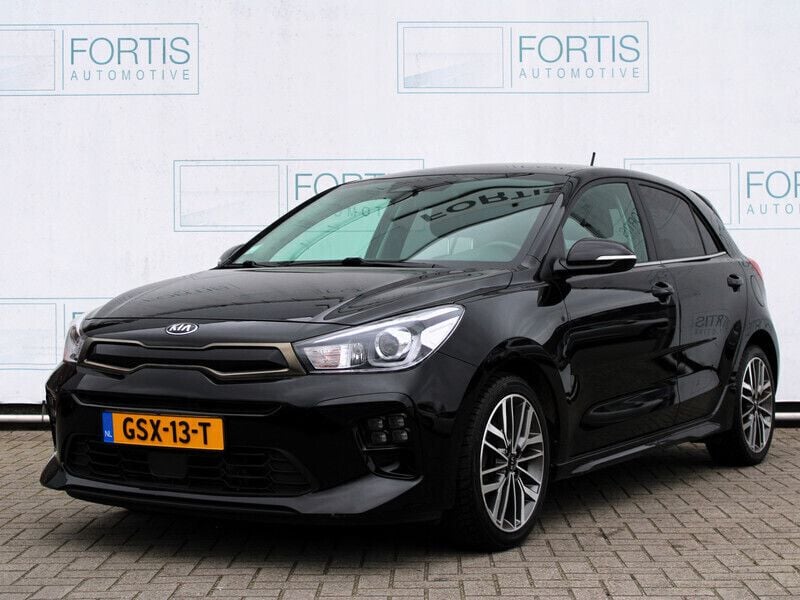Zwart Gebruikt 2021 Kia Rio GT-Line Hatchback | € 17.500 (Eerlijke prijs) - Afbeelding 1/4