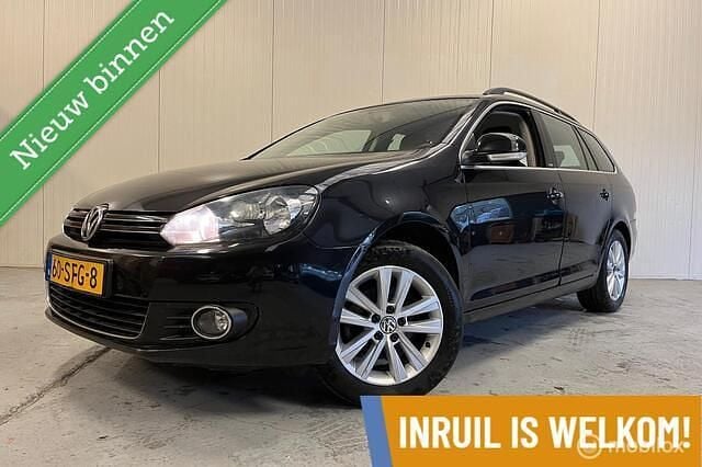 Zwart Gebruikt 2011 VW Golf VI Style Stationwagen | € 3.650 (Eerlijke prijs) - Afbeelding 1/4