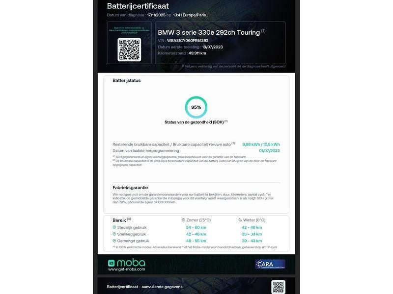 Occasion BMW 330 2023 Zwart Stationwagen