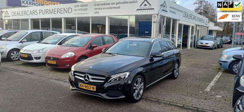 Zwart Gebruikt 2016 Mercedes C350e Edition Stationwagen | € 18.950 (Eerlijke prijs) - Afbeelding 1/4