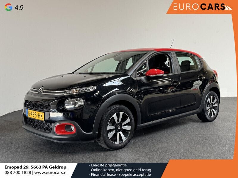Zwart Gebruikt 2017 Citroën C3 PureTech Hatchback | € 9.690 (Eerlijke prijs) - Afbeelding 1/4
