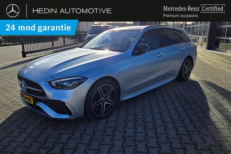 Zilver Gebruikt 2021 Mercedes C200 AMG line Stationwagen | € 36.900 (Iets duurder) - Afbeelding 1/2