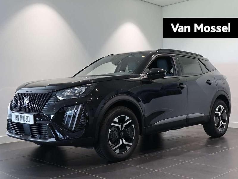 Zwart Nieuw 2024 Peugeot e-2008 Allure SUV | € 34.940 (Super prijs) - Afbeelding 1/3